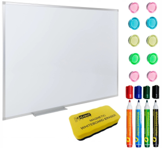 Biela magnetická tabuľa stierateľná za sucha 90x60