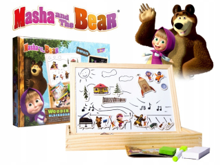 Magnetická tabuľa Máša a Educational Bear