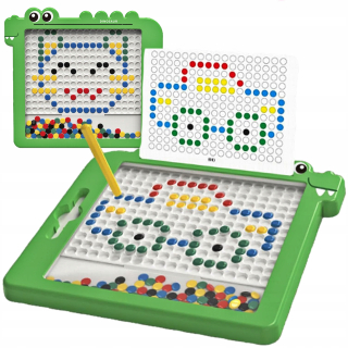 Magnetická tabuľa s diskami Dino Board Mosaic Montessori MagPad