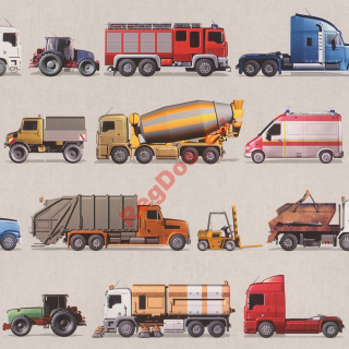 Tapeta do detskej izby - Tapeta Vozidlá Osobné automobily Nákladné autá 293906 rasch