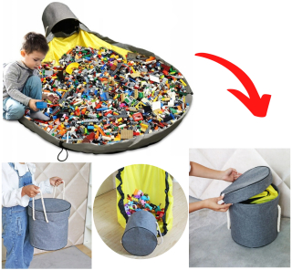 Taška Kontajner na podložku LEGO Toys pre deti 2v1 150 cm 20L veľká kapacita