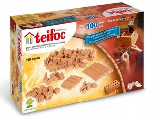 Stavebnica pre deti -  Teifoc 4090 Ďalšie tehlové tehly Rôzne 100 el.