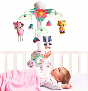 Kolotoč nad postielku - Tiny Láska Carousel Grow s hudbou pre deti