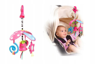 Kolotoč nad postielku - Tiny Láska Carousel kompaktné prenosné klipy Roses