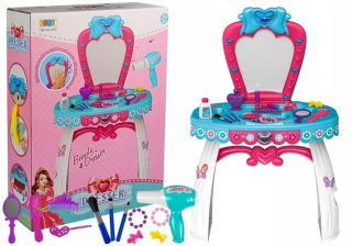 Detský kozmetický stolík - Toaletný stolík s Magic Mirror + príslušenstvom