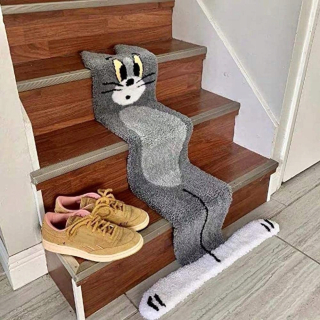 Koberec do detskej izby - Tom a Jerry Schody Carpet Non-slip-70 * 120 cm