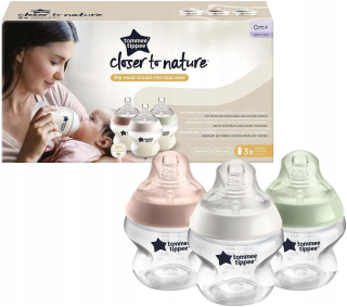 Sada fliaš Tommee Tippee Closer To Nature 3 x 150 ml