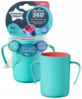 Hrnček Tommee Tippee Easiflow s ušami, zelený