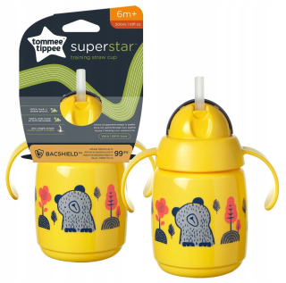Tommee Tippee Hrnček na fľašu na vodu S ZAVÁŽENÝM SLAMKOU 300ml