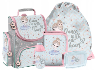 Aktovka, školská taška - Školská taška Ballerina Set pre dievča