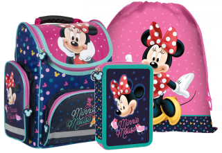 Aktovka, školská taška - Školská taška myš Minnie pre dziewiczynki