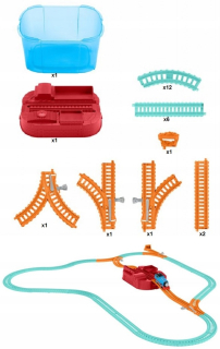 Dráha pre deti, stavebnica - Tores Jednoduché oblúky Trackmaster Tomek Trackmaster