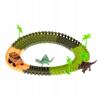 Dráha pre deti, stavebnica - Car Tores Dinosaurs auto auto 106 EL