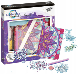 Totum Diary Diamond Notes vyšíva diamantová mozaika pre deti mandaly