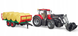 Traktor - Traktory Case IH Optum s Bruder 03198 prívesom