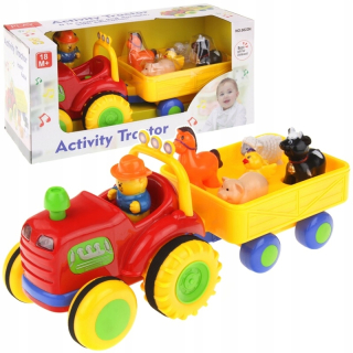 Traktor - Farmársky traktor s interaktívnymi zvukmi zvierat