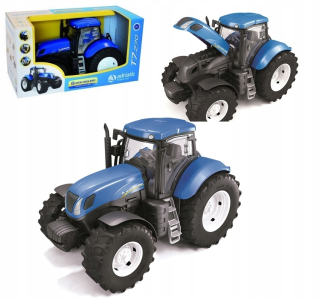 Traktor - Traktor New Holland. Veľký traktor. Gumové kolesá