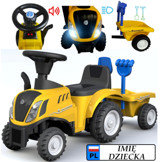 Detský traktor Buddy Toys čierny, modrý