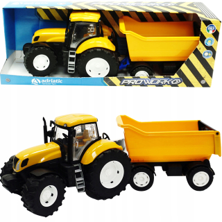 Traktor - Traktor sklápač pre Bruder s prívesom gumovým kola