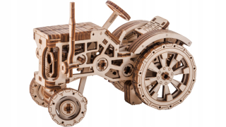 Traktor pre skladacie, drevené 3D drevený C puzzle