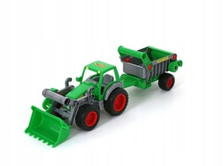 Traktor - Traktor nabíjačka s 4 Wader Poliaci prívesom