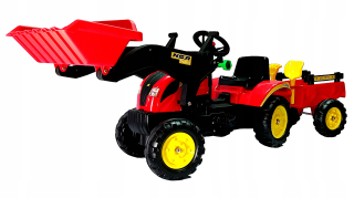 Traktor - Traktor na pedále s prívesom a nakladačom. Promo