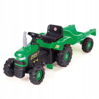 Traktor - Šliapací traktor s prívesom v kartóne Dolu 8053