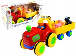 Traktor - Traktor so zvukovými interaktívnymi zvieratami