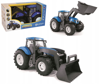 Traktor - Traktor sa lyžicou New Holland. Veľký traktor