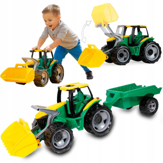 Traktor - Traktor s prívesom Lena Moving lyžicu, buldozér