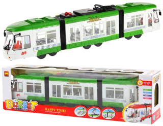 Detský autobus, trolejbus - Mestská električka so zvukom svetla Jejdzi 46 cm