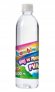 Bambino TEKUTÉ GLUE 500 ml na QUILLING St. Majewski TRANSPARENT