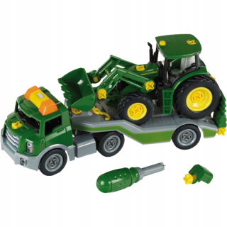 Transportér s traktorom John Deere