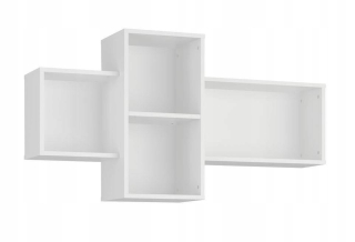 Polica do detskej izby - Tuckano polica 121x65x29 kozmická biela