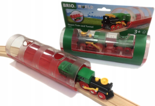 Dráha pre deti, stavebnica - Tunel s klasickým vlakom 33892 brio