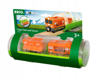 Dráha pre deti, stavebnica - Tunel s nákladným vlakom 33891 Brio