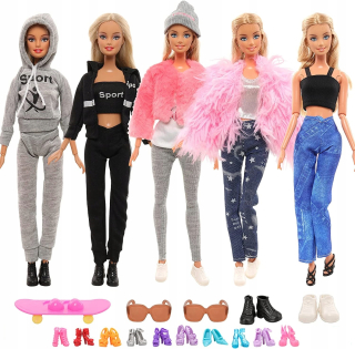 Doll Clothes + Doplnkové topánky set xxl najlepší darček pre dieťa