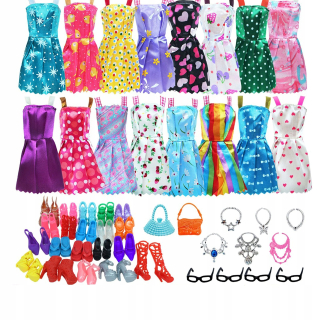 Bábika Barbie - Oblečenie Doll šaty + doplnky Set