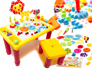 Stavebnica pre deti - Puzzle Puzzle Puzzle Skrutkovač Tablet Education