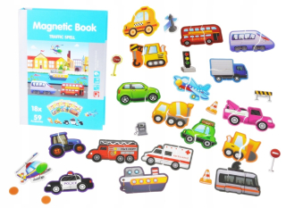 Puzzle puzzle magnetické vozidlá magnety