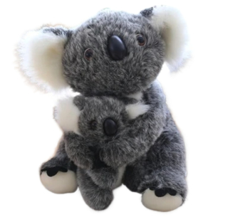 Očarujúca koala maskot mazdatá matka a dieťa