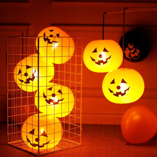 Balóny na párty - Zdobiť žiariace balóniky Halloween -30pcs strán
