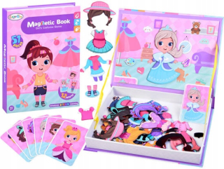 Puzzle kniha Magnetic Doll Puzzzle oblečenie