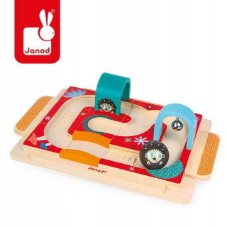 Drevená dráha pre deti - Puzzle-track pre Kuli język, Janod, J08056