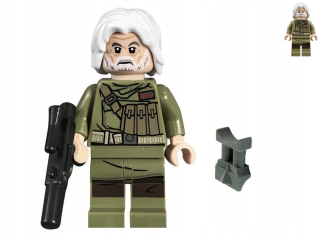Jedinečné LEGO Star Wars - Admirál Ematt + blaster + ďalekohľad! 75202 sw0891