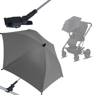 Titanium Detský dáždnik na kočík, 70 cm, šedý
