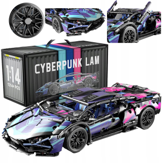 VEĽKÁ SADA BLOKOV LAMBORGHINI CYBER PUNK BLOCKS 1314 ELEMENTS SUPER AUTO