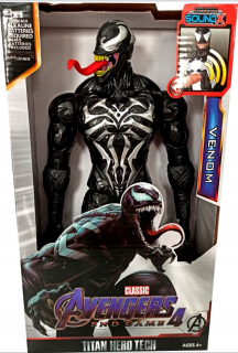 Figúrka Avengers Titan Hero Tech Venom, čierna, 30 cm