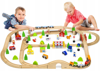 Viga set drevených frontu vlakové koľaje 90 ELEM