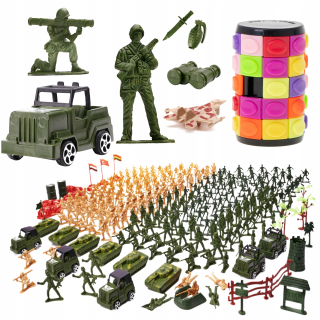 VOJACI VOJENSKÁ ZÁKLADŇA FÓRKY SADA ARMÁDNYCH TANKOV XXL 307EL PUZZLE